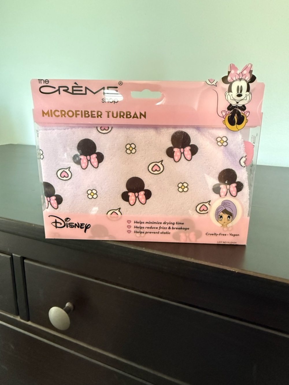 The Creme Shop X Disney Minnie Mouse Microfiber Turban Hair Towel: NEW